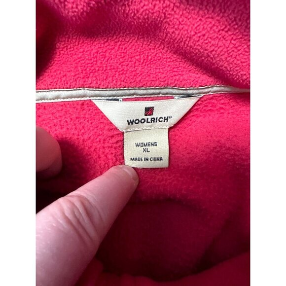 Woolrich Womens Fleece Raspberry Vest Outdoor Hiking Pockets Size XL - Picture 6 of 9
